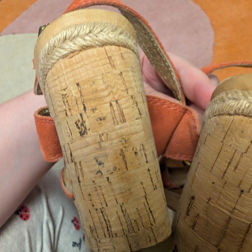 Coach Suede And Brass Heels - Picture 11 of 11